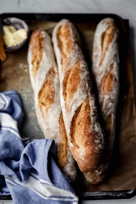 Rustic French Baguettes - Lion's Bread