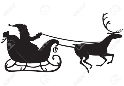 Santa Sleigh Clipart | Free download on ClipArtMag