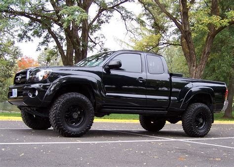 Lifted Black Toyota Tacoma