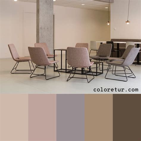 Industrial Office - Warm tones to create a comfortable color palette in ...