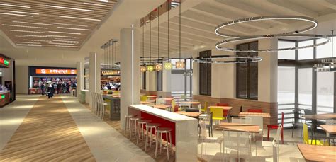 Shopping Centre Interior Design | Food Court Branding | London Brand Agency