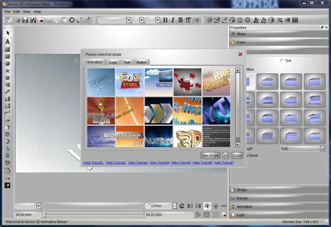 FREE DOWNLOAD SOFTWARE: Aurora 3D Animation Maker v12.09.26