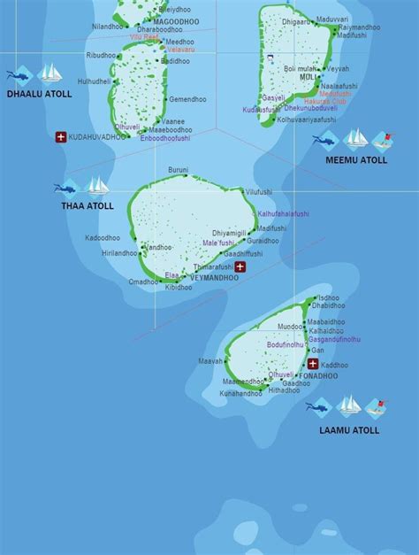 Map of the Maldives