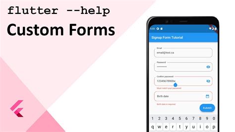 Flutter Widgets: FormField and Custom Form Widgets - YouTube