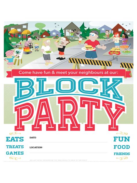 Block Party Poster - Edit, Fill, Sign Online | Handypdf