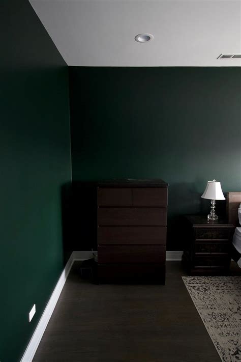 Our Favorite Dark Green Paint Color | The DIY Playbook | Green bedroom ...