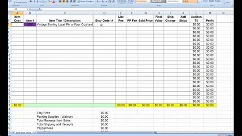 Small Business Inventory Spreadsheet Template | Template Business