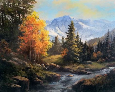 "Acrylic Landscape" Acrylic Painting by Kevin Hill Watch short painting ...