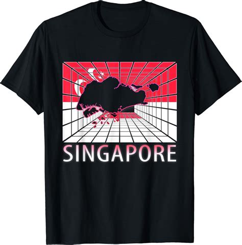 Amazon.com: Singapore Map Singaporean T-Shirt : Clothing, Shoes & Jewelry