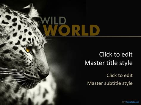 Free Leopard PPT Template | Ppt, Ppt template, Templates