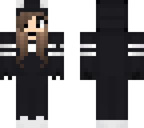 black hoodie girl | Minecraft Skin