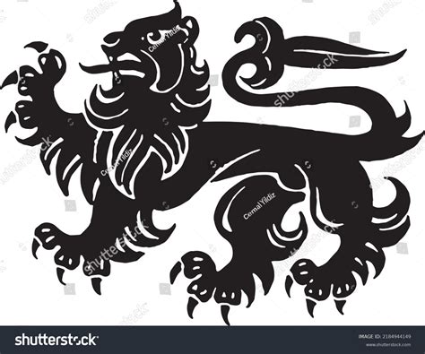 Lion Vector Illustration Vector Resizable Lion Stock Vector (Royalty ...