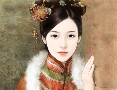 Chinese Painting Girl Beauty 8