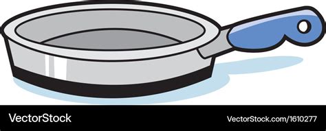 Cartoon frying pan Royalty Free Vector Image - VectorStock