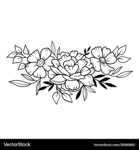 Flower Outline Border Template | Best Flower Site