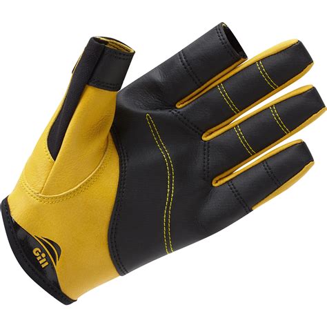 Gill Pro Long Finger Sailing Gloves 2021 - Black 7453 | Coast Water Sports