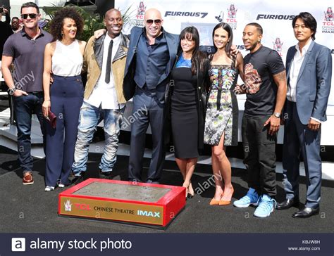 Lucas Black, Nathalie Emmanuel, Tyrese Gibson, Vin Diesel, Michelle ...