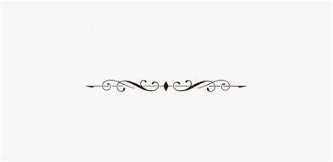 Simple Decorative Line Clip Art Clipart Collection Calligraphy Transpa ...