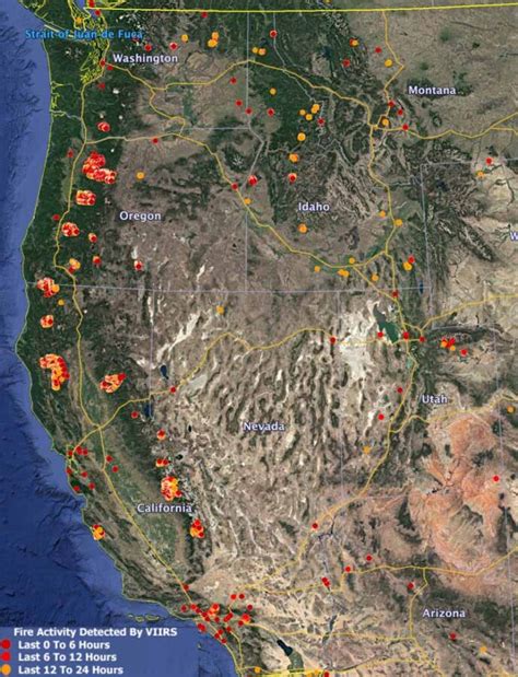 Pacific Northwest Wildfire Map