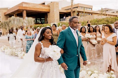 Simone Biles' Wedding Dress Designer Convinced Her to Choose Ball Gown