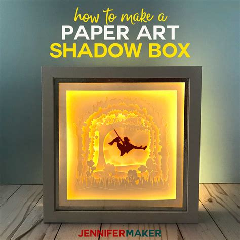 Shadow Box Paper Art Template to Customize! - Jennifer Maker