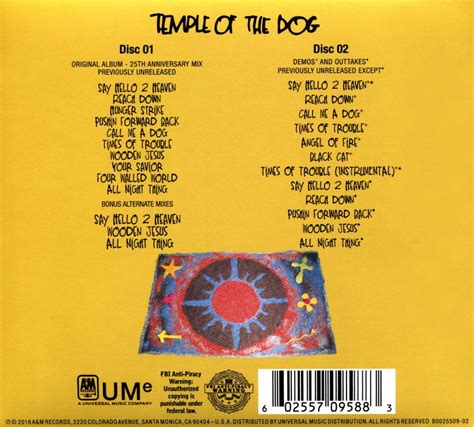 Release “Temple of the Dog” by Temple of the Dog - Cover art - MusicBrainz