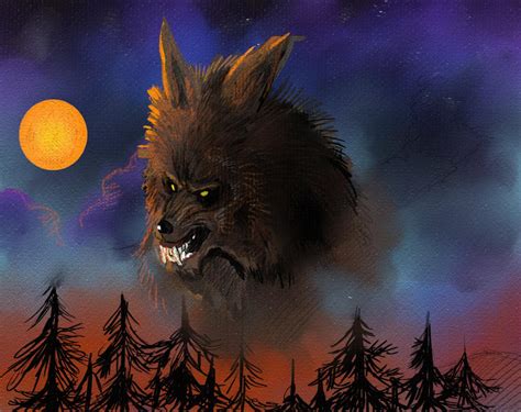 werewolf forest by terminator7000 on DeviantArt