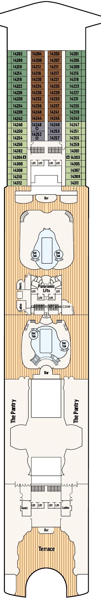 Pacific Encounter Deck Plans, Layouts, Pictures, Videos