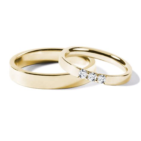 Gold Set of Wedding Rings | KLENOTA