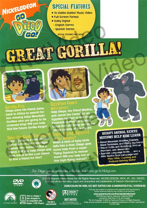 Go Diego Go!: Great Gorilla! on DVD Movie