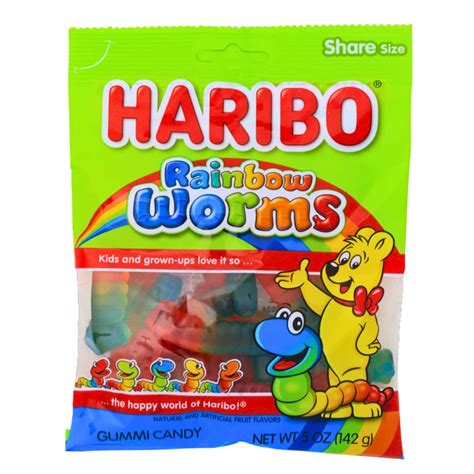 Haribo Rainbow Worms - 5oz | Candy Funhouse