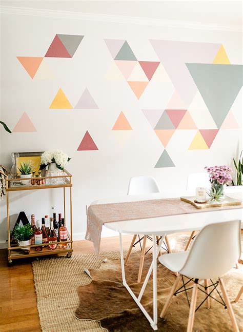 A DIY Geometric Wall Mural with BEHR Paint | Inspired By This | Bloglovin’