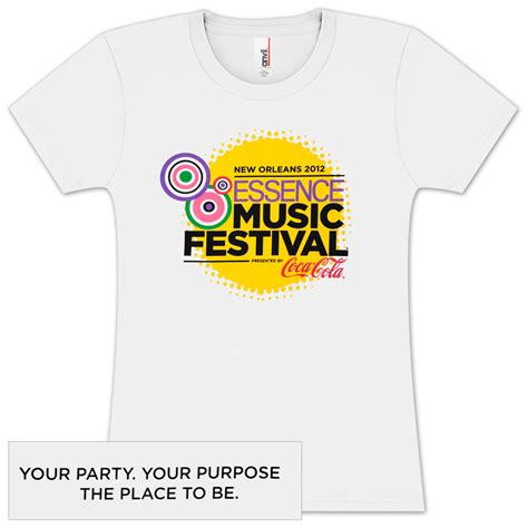 2012 Essence Music Festival Womens T-shirt | Shop the Musictoday ...