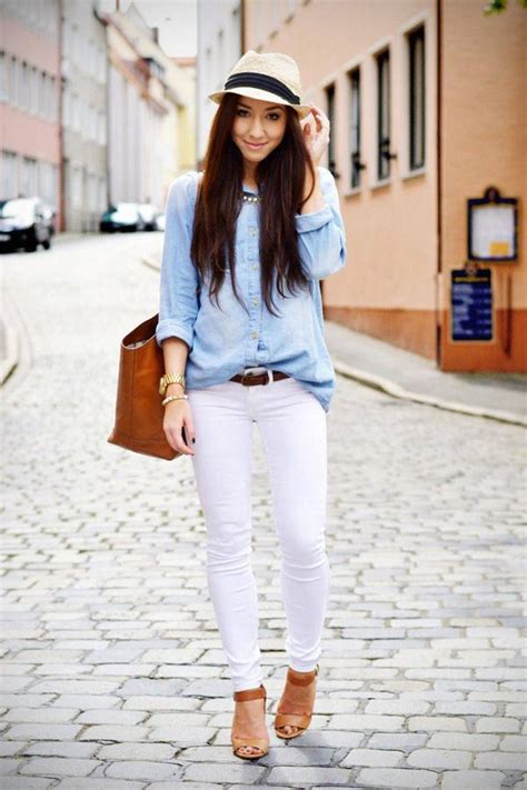 20 Stylish Outfit Ideas with Denim Shirt - Style Motivation | Casual ...