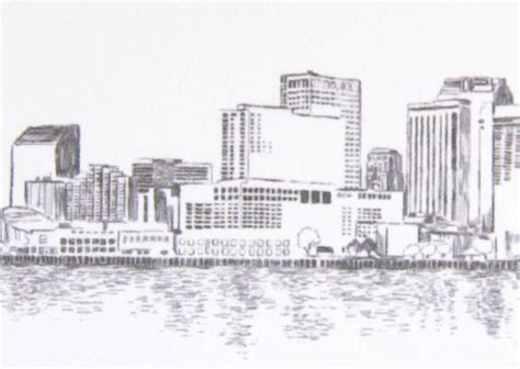 New Orleans Skyline Drawing at PaintingValley.com | Explore collection ...