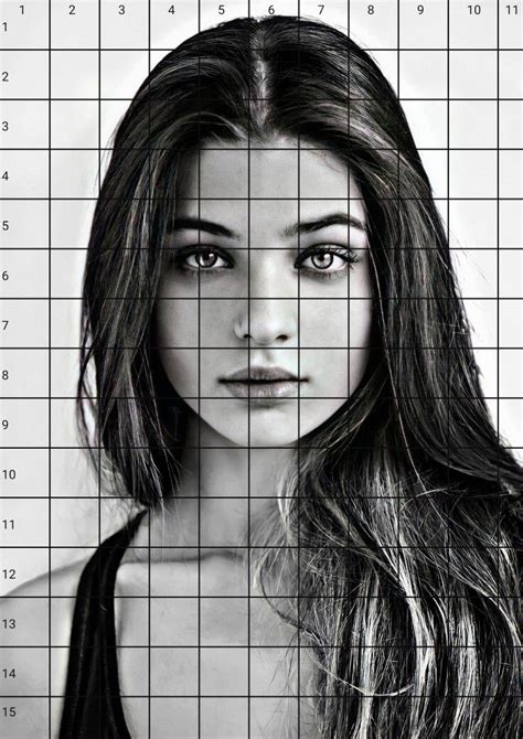 Reference Picture With Grid in 2022 | Portrait, Celebrity portraits ...