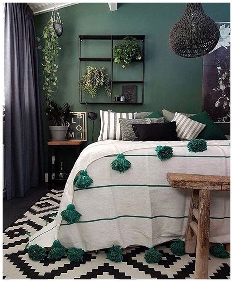 20+ Black White And Emerald Green Bedroom – DECOOMO