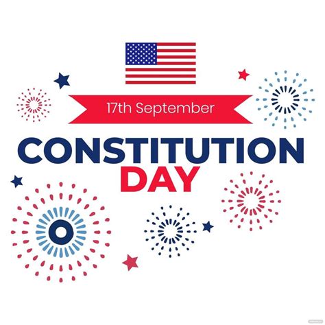 Constitution and Citizenship Day Celebration Clip Art in PSD ...