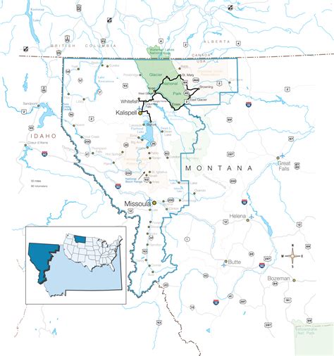 Flathead County Montana Map