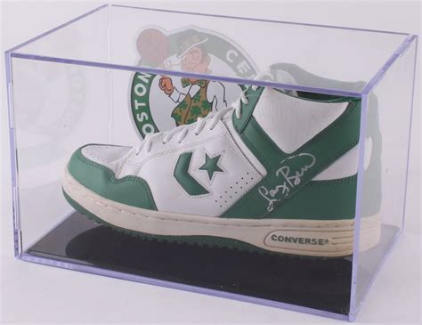 Larry Bird Signed Throwback Converse Shoes (PSA COA) | Pristine Auction