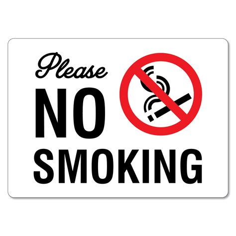 Please No Smoking Sign - The Signmaker