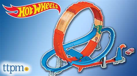 Hot Wheels Massive Loop Mayhem Track Set With Huge 28-Inch Tall Track ...