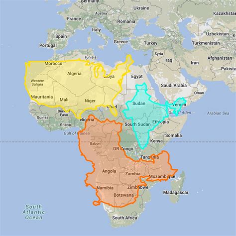 Actual Size Map Of World - Map