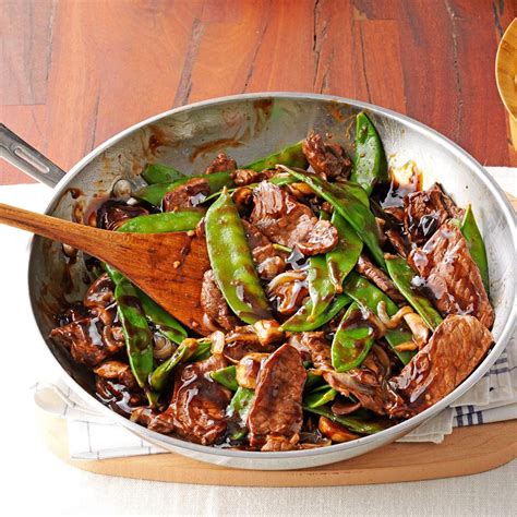 Snow Peas & Beef Stir-Fry Recipe | Taste of Home