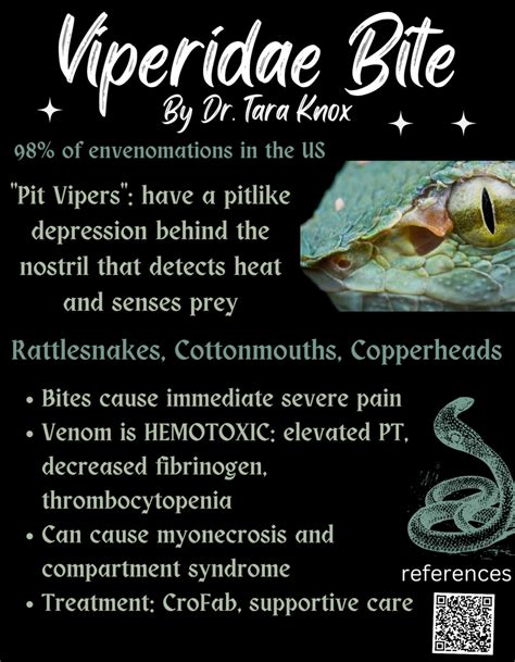 Viperidae Bite by Dr. Tara Knox