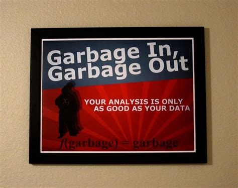 Statistics Propaganda Poster Garbage In, Garbage Out - Etsy