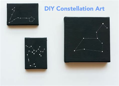 DIY Constellations // Simple but Stellar Art on Canvas | ...love Maegan