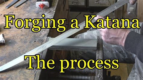 Forging a Katana the process - YouTube