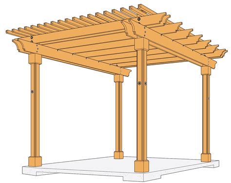 10 X 12 Pergola Plans Pdf File DIY Simple Pergola Plan Modern Pergola ...