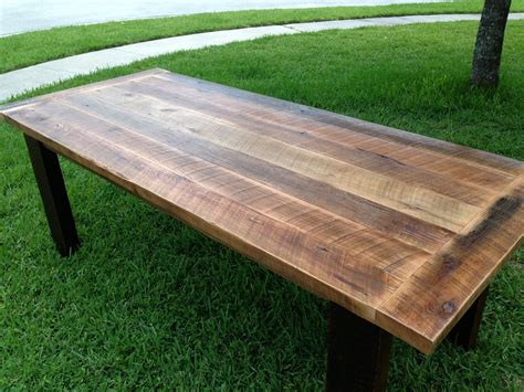 Custom Reclaimed Oak Dining Table by Fama Creations, LLC | CustomMade.com